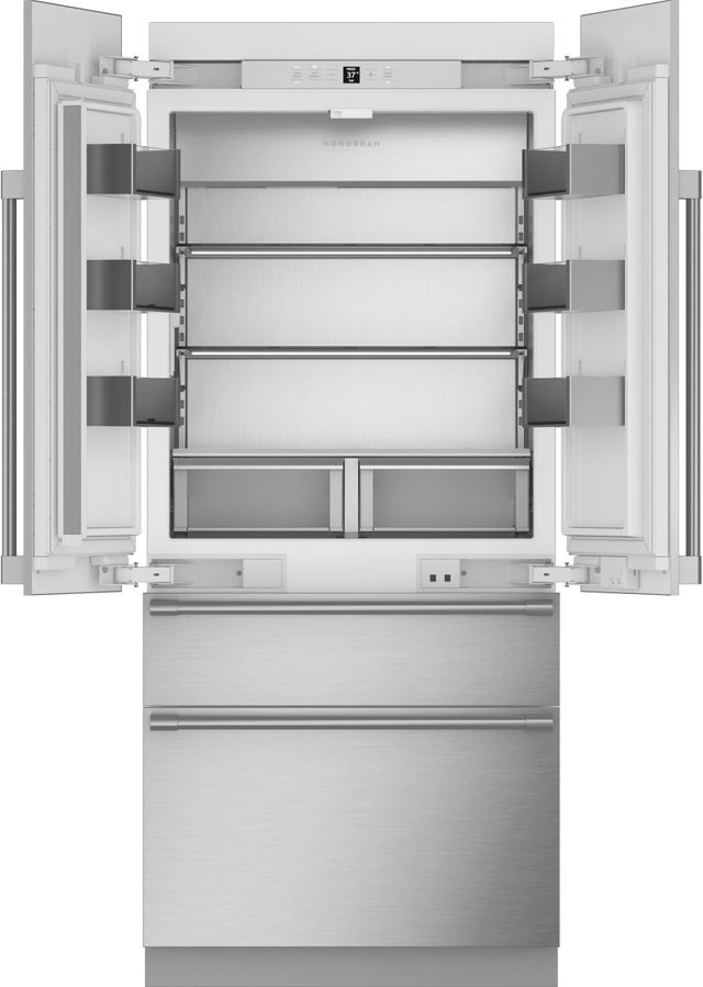 Monogram® 36 in. 20.1 Cu. Ft. Panel Ready Counter Depth French Door Refrigerator-2