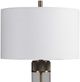 Uttermost® Anmer Antiqued Brass/Clear Table Lamp-4