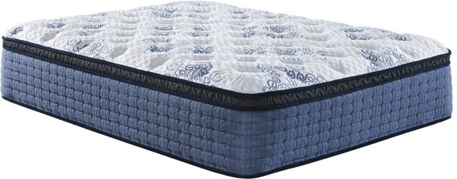 Sierra Sleep® by Ashley® Mt Dana 2-Piece Hybrid Euro Top and Adjustable Base King Queen Mattress Set-1