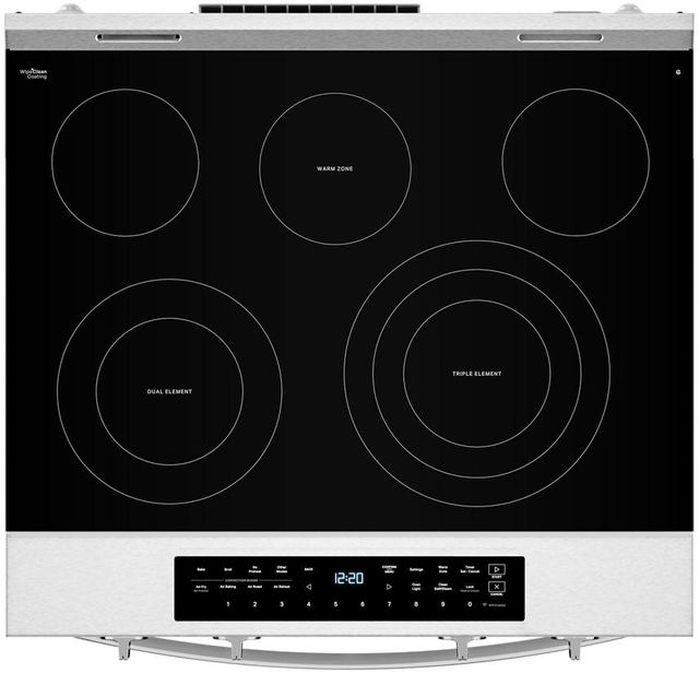 Whirlpool® 30" Fingerprint Resistant Stainless Steel Slide-In Electric Range-2