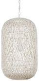 Currey & Company Cream Cocoon Medium Pendant-3