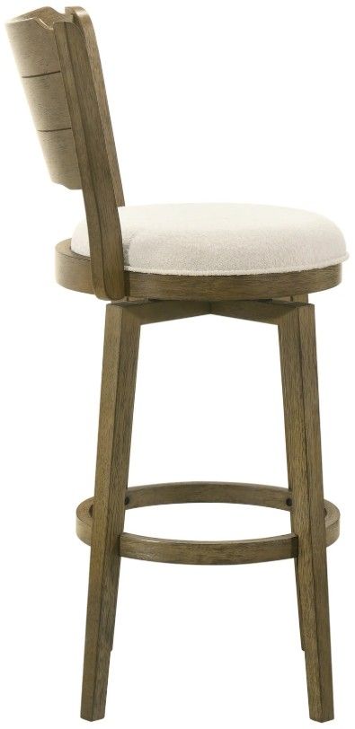 Armen Living Winsley 3-Piece Putty Brown/White Barstool Set-4