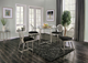 Furniture of America® Abner Glass Top Counter Height Dining Table Base with Black -1