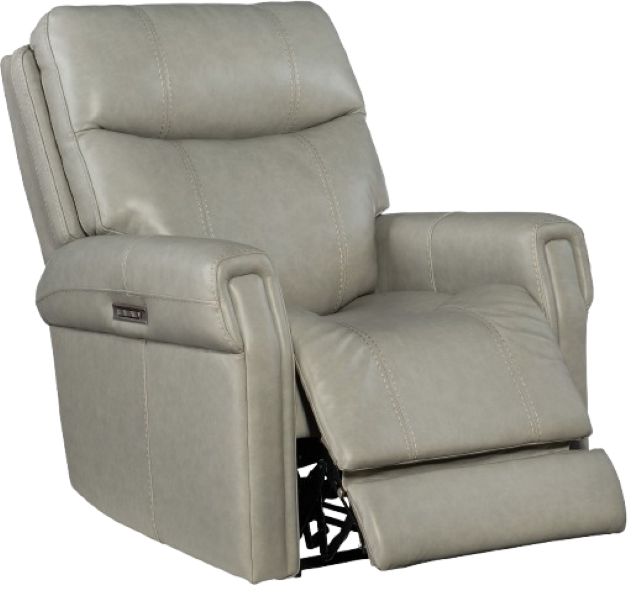 Hooker® Furniture RC Carroll Milton Fog Power Recliner with Power Headrest and Lumbar-1
