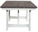 Liberty Furniture Farmhouse Brown Trestle Dining Table with White Base-3