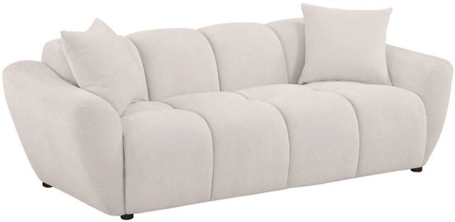 Coaster® Destino Greige Upholstered Splayed Arm Sofa-0