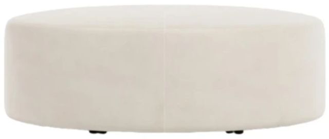 Bernhardt Lolo Bernhardt Living Beige Leather Ottoman-2