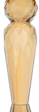 A & B Home Yellow Glass Candle Holder-3