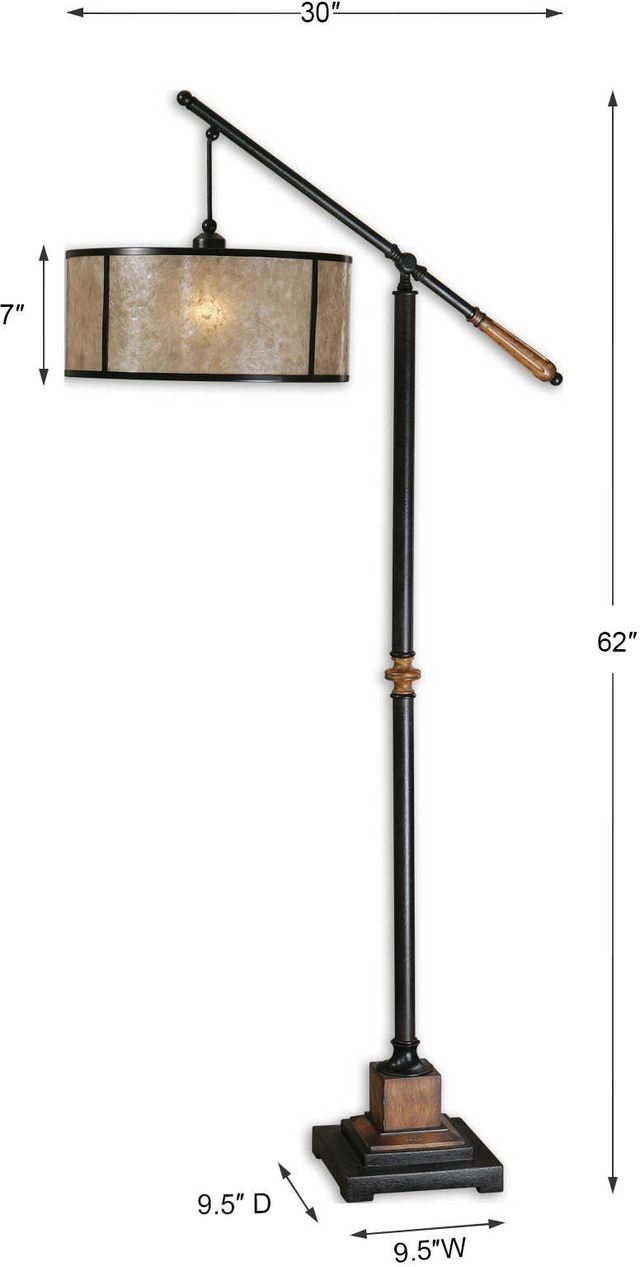 Uttermost by Carolyn Kinder Sitka Black Floor Lamp-1