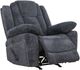 Primo™ International Anakin Dark Grey Upholstered Manual Rocker Recliner with Lever-1