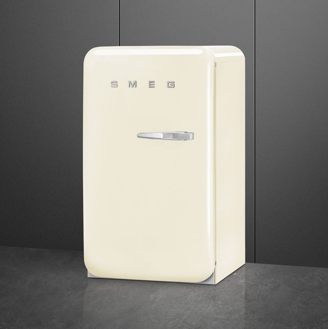 Smeg Retro Style 21" 4.5 Cu. Ft. Cream Compact Refrigerator-4