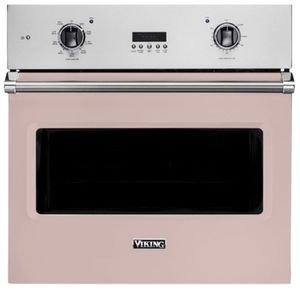 Front view of the Viking® 5 Series 30" Blush Single Electric Built In Oven
