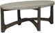 Liberty Furniture Cascade Gray Oval Cocktail Table with Wirebrush Rustic Brown Base-0