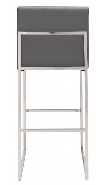 Zuo® Modern Genoa Gray Bar Stool-3