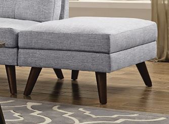 Coaster® Churchill Grey Ottoman-2