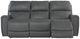 La-Z-Boy® Apollo Blue Grey Leather Power Reclining Sofa with Headrest and Lumbar-3