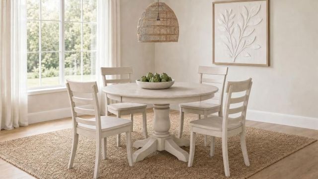 Coaster® Orrison 5-Piece Linen Dining Table Set-1