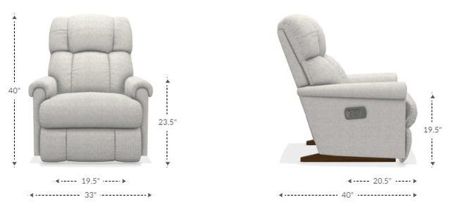La-Z-Boy® Pinnacle Navy Power Rocking Recliner with Headrest-2