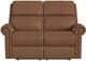 Flexsteel® Customizable Bernard 43" Leather Power Reclining Loveseat with Headrest and Lumbar-3