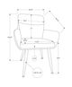 Monarch Specialties Inc. 2-Piece Black 34" Faux Leather Dining Chair Set with Arms-2