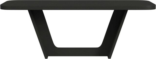 Elements International Ridgemont Black Rectangular Dining Table-3