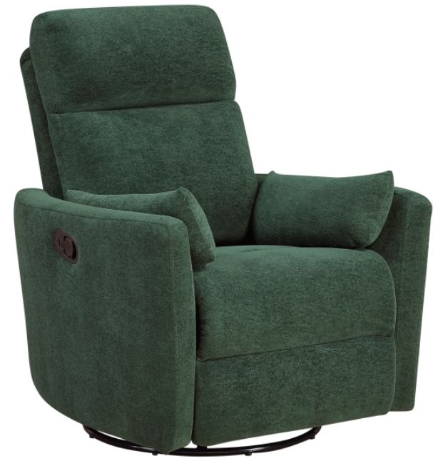 Homelegance® Desso Green Swivel Glider Manual Reclining Chair-0