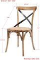 Forty West Brody Medium Brown X-Back Side Chair-1