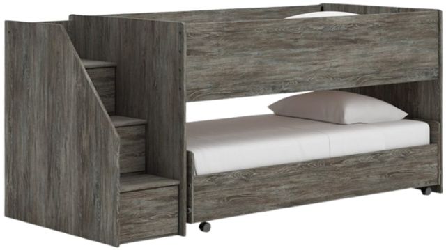 Signature Design by Ashley® Frandern Gray Twin/Twin Loft Storage Bed-0