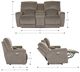 La-Z-Boy®  Cassian Teak Power Reclining Loveseat with Console, Headrest, and Lumbar-2