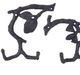 A & B Home 2-Piece Black Branch Wall Hook Set-1
