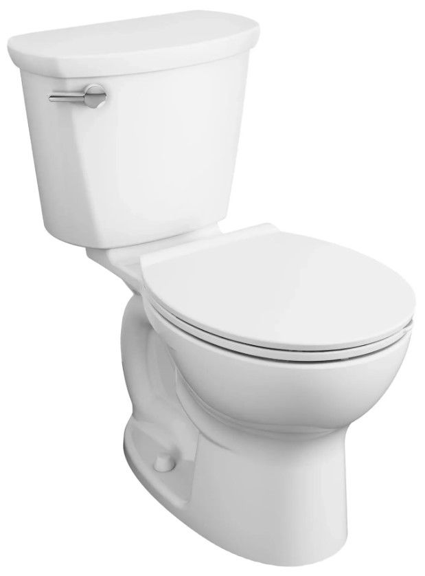American Standard Cadet® PRO White Round Front Toilet Less Seat 1.28 gpf/4.8 Lpf-0