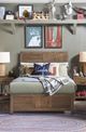 Legacy Kids Teen Summer Camp Brown Full Youth Panel Bed-0