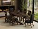 International Furniture Direct Riverwood Black/Brown Dining Side Chair-1