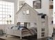 Donco Kids Club House Brushed Driftwood Youth Full Caster Bed-1