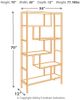 Signature Design by Ashley® Frankwell Brown/Black Bookcase-3