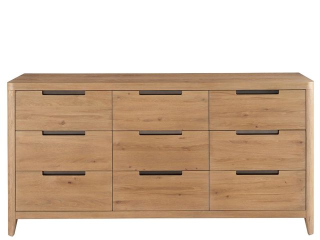 Universal Explore Home™ New Modern Walker Natural Oak 9 Drawer Dresser-0