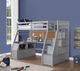 ACME Furniture Jason II Gray Twin Youth Loft Bed with Storage-1