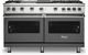 Viking® 5 Series 60" Damascus Grey Pro Style Natural Gas Range with 12" Griddle and 12" Grill-0