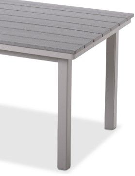 Telescope Casual Cape Grey Rustic Polymer Top Rectangular Balcony Height Table with Hole-1