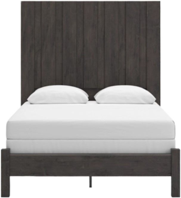 Signature Design by Ashley® Fraluna Charcoal Queen Panel Bed-2