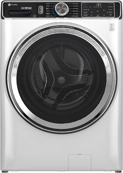 GE Profile™ 5.3 Cu. Ft. White Front Load Washer