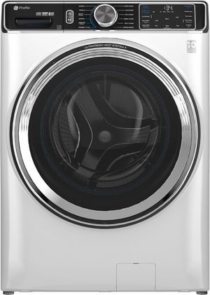 GE Profile 5.3 Cu. Ft. White Front Load Washer