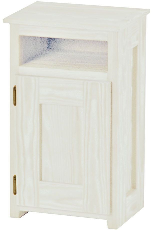 Crate Designs™ Furniture Cloud Left Side Hinge Door Petite Nightstand-0