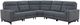 Kate Preston Home Nathan 5-Piece Sky Power Reclining Sectional with Power Headrest-0