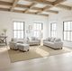 Intercon Ashbury TUP Soft Gray Chenille Sofa-1