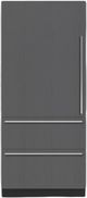 Sub-Zero® Designer Series 36" 19.6 Cu. Ft. Panel Ready Built-In Left Hinge Bottom Freezer Refrigerator-0