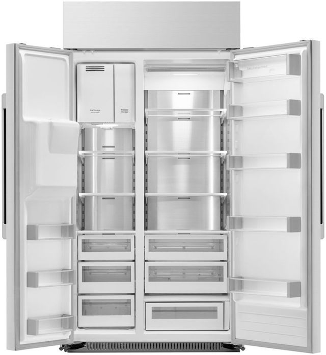 Dacor® 42" 24 Cu. Ft. Silver Stainless Built-In Side-by-Side Refrigerator-1