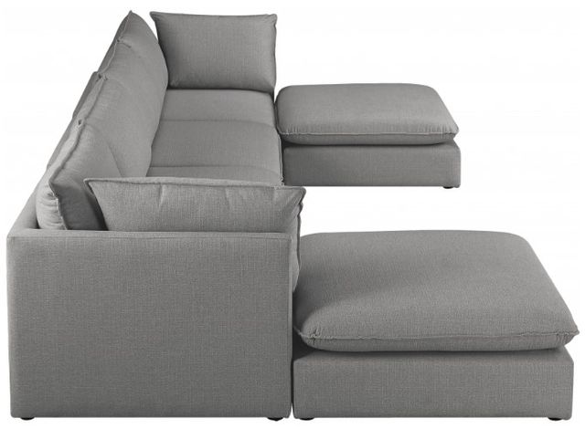 Meridian Furniture Mackenzie 6-Piece Grey Modular Sectional Set-2