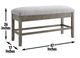 Steve Silver Co. Grayson Ash Gray/Driftwood Storage Counter Bench-2