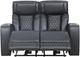Primo™ International Heritage Colton Black Leather-Match Manual Motion Loveseat-5